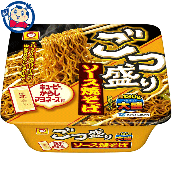 送料無料 カップ麺 東洋水産 マルちゃんごつ盛りソース焼そば 171g×12個入×1ケースのサムネイル