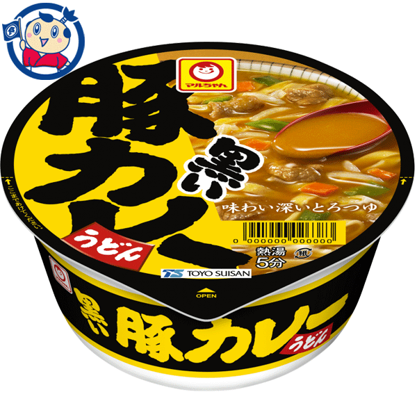 東洋水産 マルちゃん 黒い豚カレーうどん 87g×12個入×1ケース 1