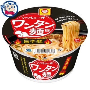 送料無料 カップ麺 東洋水産 マルちゃん いつもの一杯 ワンタン麺 旨辛麺 79g×12個入×1ケース