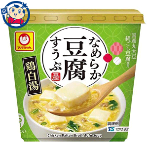 送料無料 カップスープ 東洋水産 マルちゃんなめらか豆腐すうぷ鶏白湯 14g×6個入×1ケース