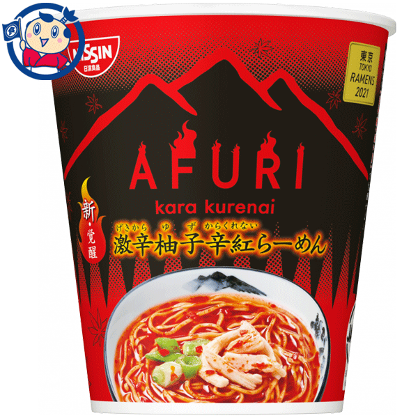 カップ麺 日清 東京RAMENS AFURI 新・覚醒 激辛柚子辛紅らーめん 94g×12個 1ケース 発売日：2021年6月28日