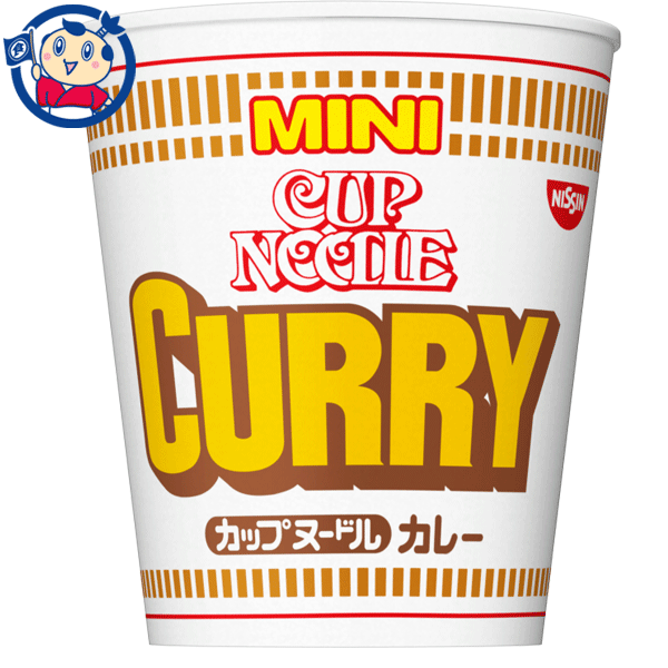 マイルドでとろみのあるカレースープカップヌードルカレーのミニサイズ。カレーが絡むコシのある太めんに、野菜の甘味のあるマイルドでとろみのあるカレースープ。具材にはホクホクのポテト、肉、にんじん、ねぎが入ってます。メーカーにて終売の場合はご連絡後注文をキャンセルさせていただきます。商品の改訂等により、商品パッケージの記載内容と異なる場合があります。商品説明名称即席カップ麺希望小売価格108円内容量 43g (麺30g)JANコード49698183賞味期限別途商品に記載保存方法高温・多湿をさけ、直射日光のあたらない場所に保存してください。原材料油揚げめん（小麦粉、植物油脂、食塩、糖類、醤油、ポークエキス、チキンエキス、たん白加水分解物）、スープ（豚脂、カレー粉、小麦粉、カレー調味料、玉ねぎ、でん粉、糖類、マーガリン、食塩、香味調味料、人参、魚介エキス、ピーナッツバター、香味油、香辛料）、かやく（フライドポテト、味付豚ミンチ、玉ねぎ、人参、ねぎ）、加工でん粉、調味料（アミノ酸等）、カラメル色素、炭酸Ca、増粘多糖類、かんすい、乳化剤、香料、酸味料、酸化防止剤（ビタミンE）、カロチノイド色素、香辛料抽出物、ビタミンB2、ビタミンB1、（原材料の一部に卵、乳成分、りんご、ごまを含む）栄養成分[1食(43g)当たり]エネルギー 207kcal めん・かやく 171kcal スープ 36kcalたん白質 4.4g脂質 9.4g炭水化物 26.4gナトリウム 830mg めん・かやく 400mg スープ 430mgビタミンB1 0.11mgビタミンB2 0.11mgカルシウム 55mgアレルギー成分表小麦、卵、乳成分、落花生、豚肉、鶏肉、大豆、ごま、りんご製造（販売）社日清食品株式会社：東京都新宿区新宿　