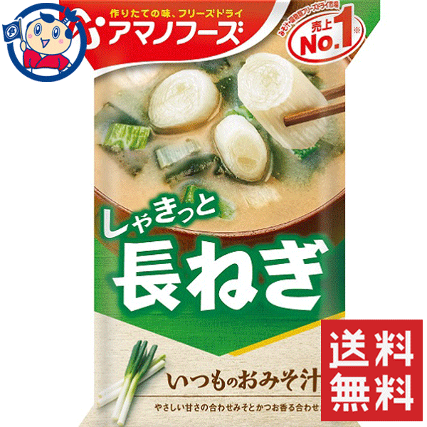 アマノフーズ いつものおみそ汁長ねぎ 9g×10個入×2ケース