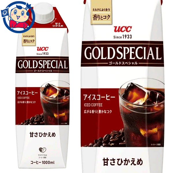 上島珈琲店（UCC） UCC ゴールドスペシャル アイスコーヒー 甘さひかえめ 1000ml×12本入×2ケース 紙パック コーヒー お中元 お歳暮 ギフト 送料無料