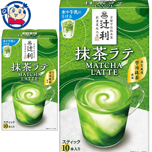 片岡物産 辻利 抹茶ラテ 10P×4個入×2ケース 発売日：2023年2月21日