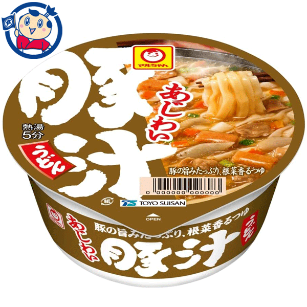 東洋水産 マルちゃん あじわい豚汁うどん 109g×12個入×1ケース 発売日：2022年9月19日のサムネイル