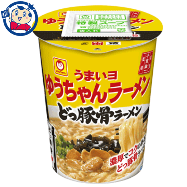 送料無料 カップ麺 東洋水産 マルちゃん うまいヨゆうちゃんラーメン どっ豚骨ラーメン 99g×12個入×1ケース 発売日：2023年3月20日のサムネイル