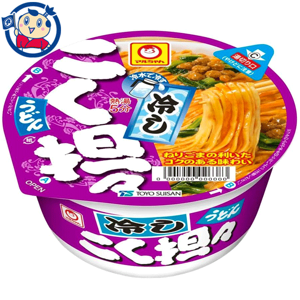 送料無料 カップ麺 東洋水産 マルちゃん 冷しこく担々うどん 96g×12個入×1ケース 発売日：2023年6月19日のサムネイル
