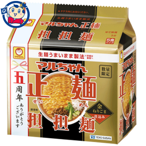 インスタント袋麺 東洋水産 マルちゃん 正麺担々麺5食パック×6袋 発売日：2020年9月7日