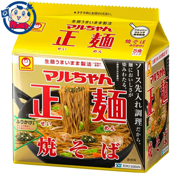 東洋水産 マルちゃん 正麺焼そば 5食×6個入×1ケース 発売日：2023年3月20日のサムネイル