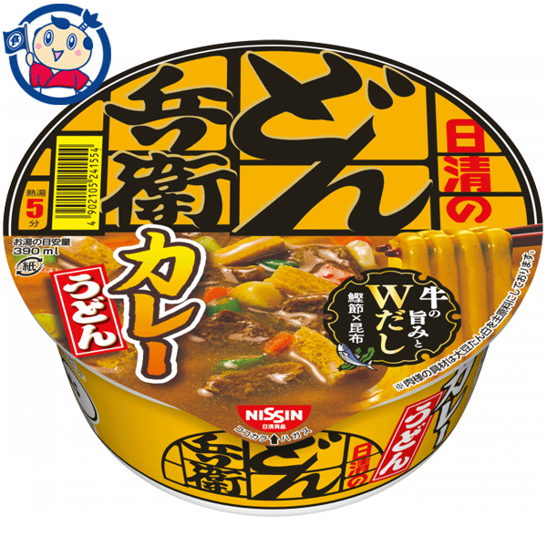 送料無料 カップ麺 日清 どん兵衛カレーうどん 87g×12個入×1ケースのサムネイル