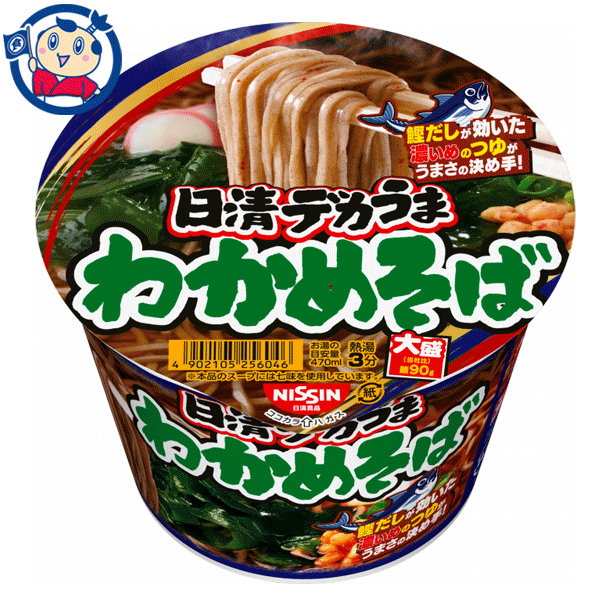 日清 デカうま わかめそば 106g×12個入×1ケースのサムネイル