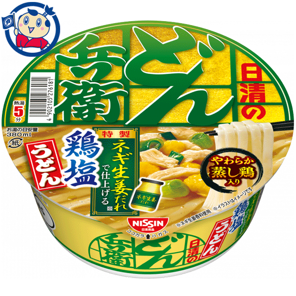 送料無料 カップ麺 日清 どん兵衛 ネギ生姜だれで仕上げる鶏塩うどん 84g×12個入×1ケース 発売日：2023年4月10日のサムネイル