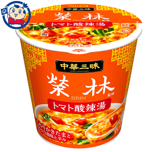 送料無料 カップスープ 明星 中華三昧 榮林 トマト酸辣湯 18g×24個入×1ケース 発売日：2022年10月17日