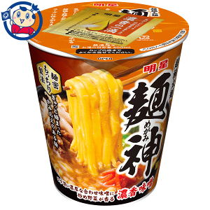 送料無料 カップ麺 明星 麺神カップ 濃香味噌 100g×12個入×1ケース 発売日：2022年9月19日