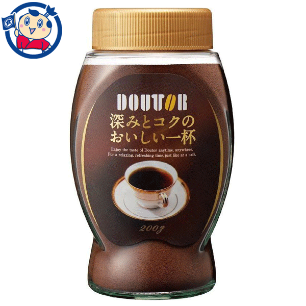 ドトールコーヒー 深みとコクのおいしい一杯 200g瓶×12個入×1ケース