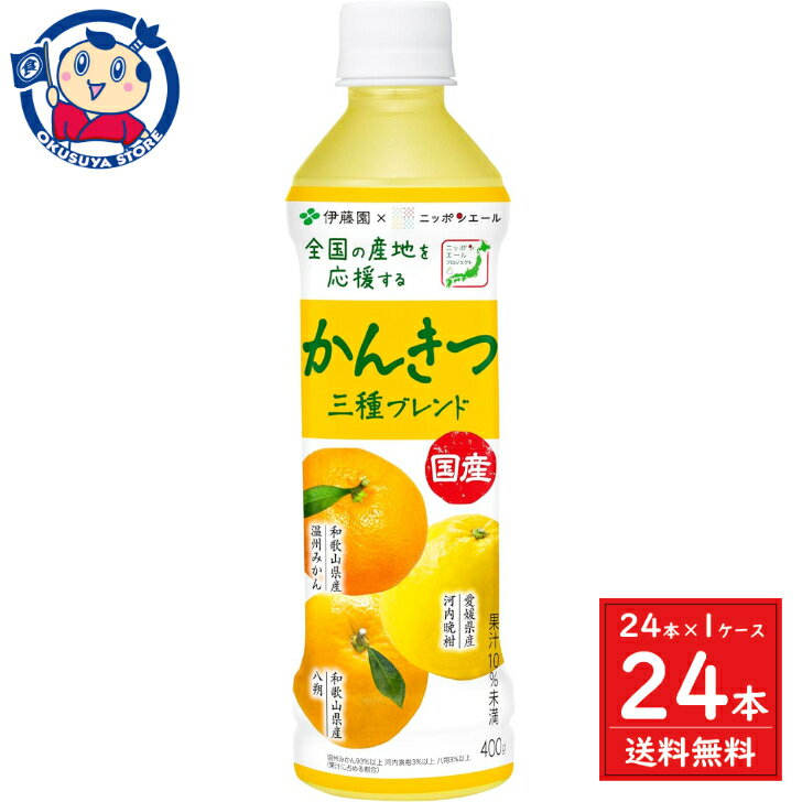 伊藤園 ニッポンエール 国産かんきつ三種ブレンド 400g×24本入×1ケース 発売日：2024年3月18日