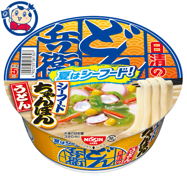 送料無料 カップ麺 日清 どん兵衛シーフードちゃんぽんうどん 82g×12個入×1ケース 発売日：2023年7月17日のサムネイル
