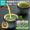 20％OFF　日本一受賞　長崎県東彼杵産　そのぎ銘茶ギフト　特上緑茶　70g×3　No.14　そのぎ茶　彼杵茶　嬉野茶　うれしの茶　緑茶　お茶　高級