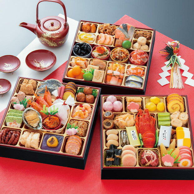 千賀屋彩華千 和洋折衷参段重 （配送)(2027年おせち料理/冷蔵) okuwa-10054814 e-ショップオークワ 楽天市場店 パッケージ画像