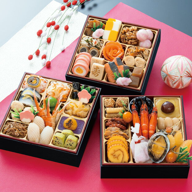 千賀屋吉寿千 和風参段重 （配送)(2027年おせち料理/冷蔵) okuwa-10076330 e-ショップオークワ 楽天市場店 パッケージ画像