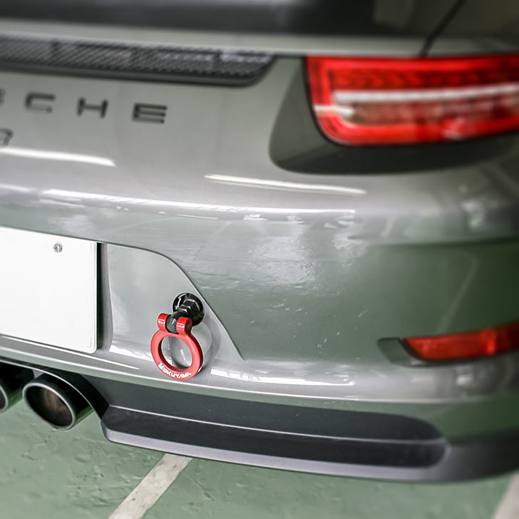 ポルシェ911(991)GT3前期フリップアップトーイングフック(牽引フック)リア