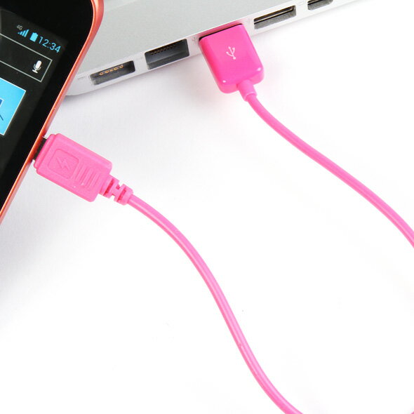 【月間優良ショップ】充電ケーブルIUC-SP03P【ピンク】スマホ Android用20cmショートコード充電コード【ゆうメール】 バレンタイン ホワイトデー格安通販　バレンタイン　人気　ランキング