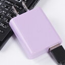 スマホ 充電器 1A Android iPhone対応 ケーブルなし バイオレット IACU-80VN ゆうパケット 送料無料 コンパクト