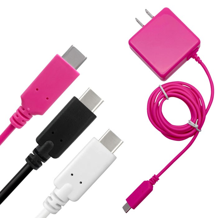 送料無料【月間優良店舗】受賞 Type-C タイプC スマホ AC充電器 最大出力2.0A ケーブル長1.5m スマートフォン Android 012tc351 人気のためブラック・ピンクは販売終了ホワイトのみ ゆうメール 簡易包装 バレンタイン ホワイトデー