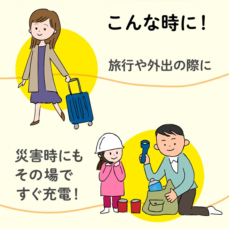 【iPhone/アンドロイド用ケーブル付き！】乾電池式 モバイルバッテリー スマホ 充電器 防災 Type-C USB-A microUSB ゆうパケット 送料無料 ポータブル充電器 アウトレット ライトニング インボイス適格領収書発行可能 ecaz260837 okw-10004721 王様の充電器 サンプル画像3