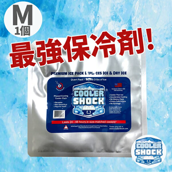 保冷剤 長時間 cooler shock M クーラーショック アイスパック 保冷 氷点下 クーラーパック 保冷パック クーラーボックス用 クーラーバッグ用 ランチボックス ジェル コンパクト 医療用技術 再利用可能 雑貨 アウトドア キャンプ 登山 バーベキュー 夏 ギフトポイント消化