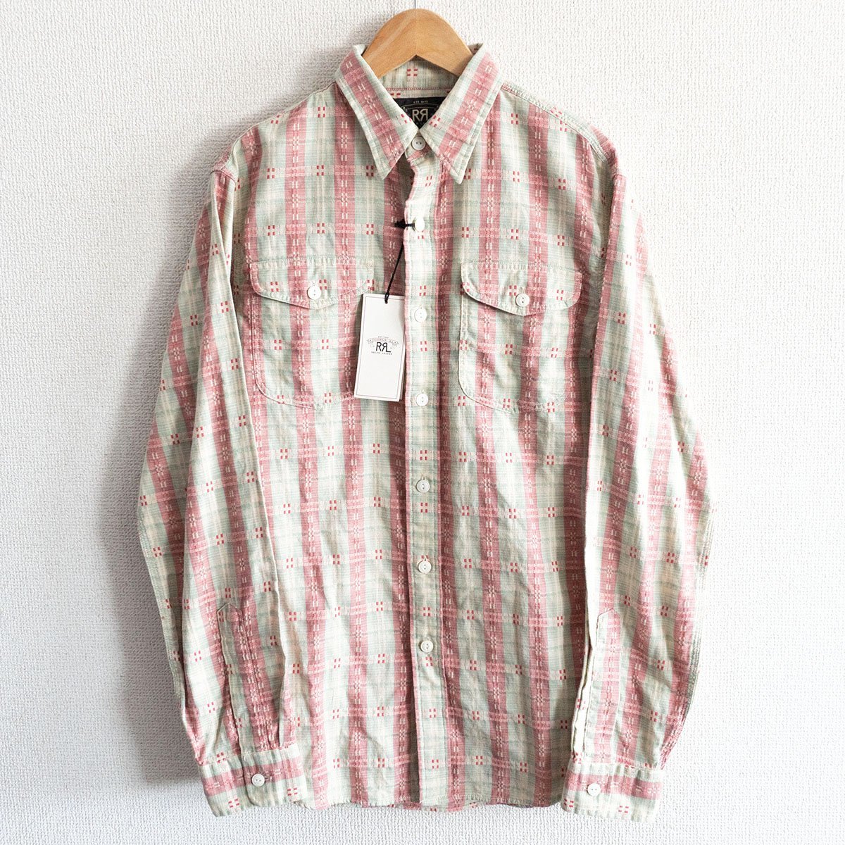 【未使用品】RRL 【Check Work shirts】S チェック ワーク シャツ ラルフローレン