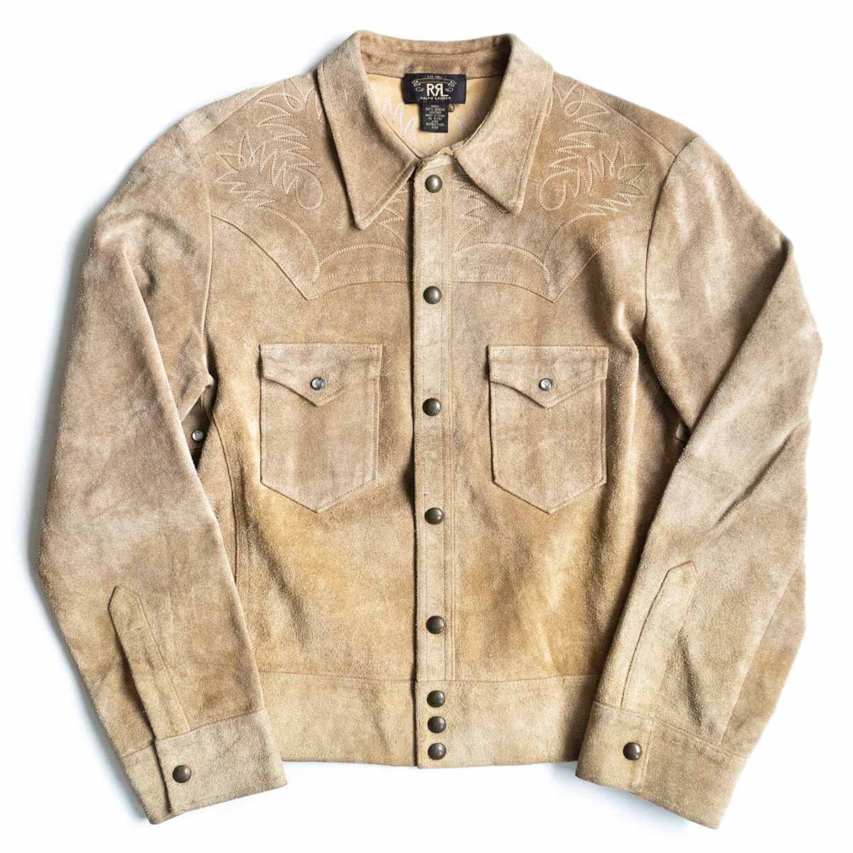 OLD BOY SHOP㤨֡ڴ/̾ RRL WESTERN SUEDE LEATHER JACKETL   쥶 㥱åȡפβǤʤ385,000ߤˤʤޤ