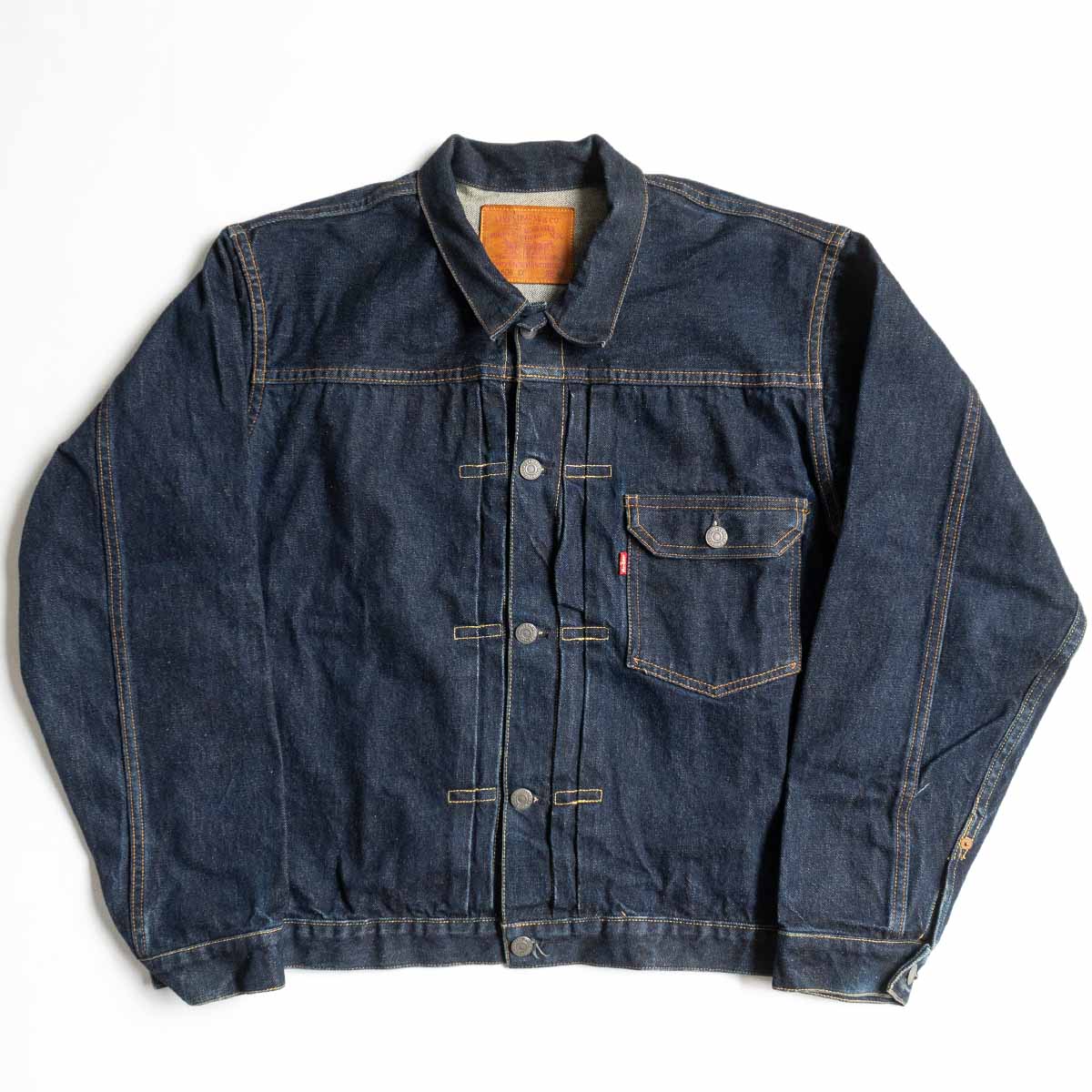 【バレンシア製】 LEVI'S 【 506XX BIG E デニムジャケット 】44 ファースト インディゴ ボタン裏555 アメリカ製 リーバイス Gジャン