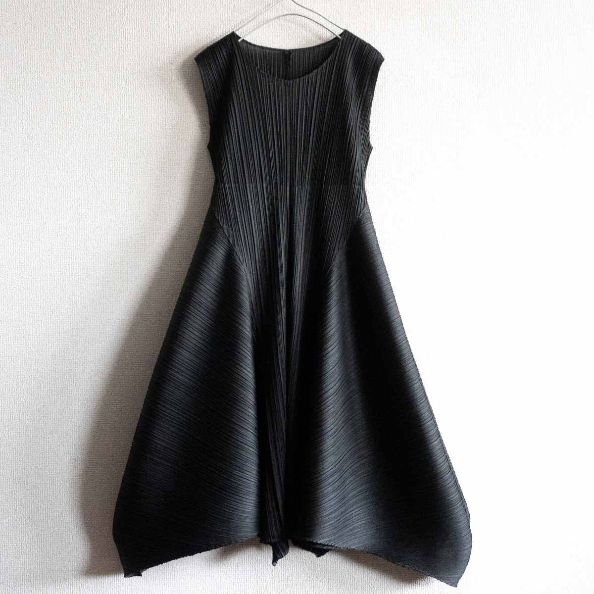 【極美品】PLEATS PLEASE【変形 プリーツ ワンピース】グリーン プリーツプリーズ ISSEY MIYAKEのサムネイル