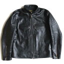 【美品】THE REAL McCOY'S BUCO【J-100 RIDERS JACKET】42 ホースハイド レザー ライダースジャケット ブラック リアルマッコイズ ブコ