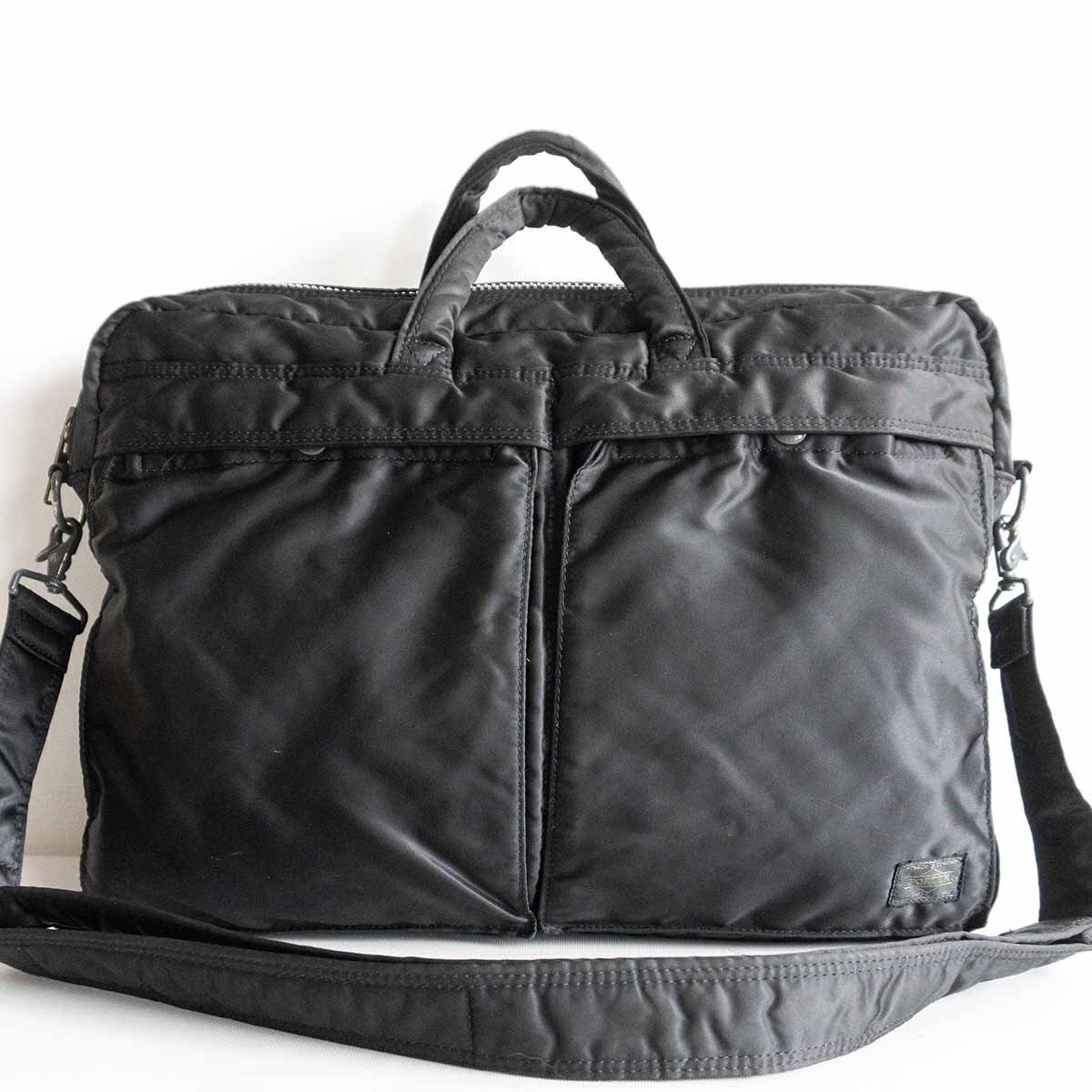 【人気】PORTER 【タンカー 2WAY ブリーフケース】ポーター ショルダー ビジネスバッグ ナイロン ブラック TANKER BAG