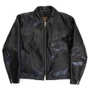 【美品/ビッグサイズ】 VANSON 【ENF エンフィールド シングル ライダース ジャケット】42 レザー USA製 バンソン