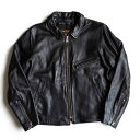 【美品】 VANSON 【ENF エンフィールド シングル ライダース ジャケット】40 レザー USA製 バンソン