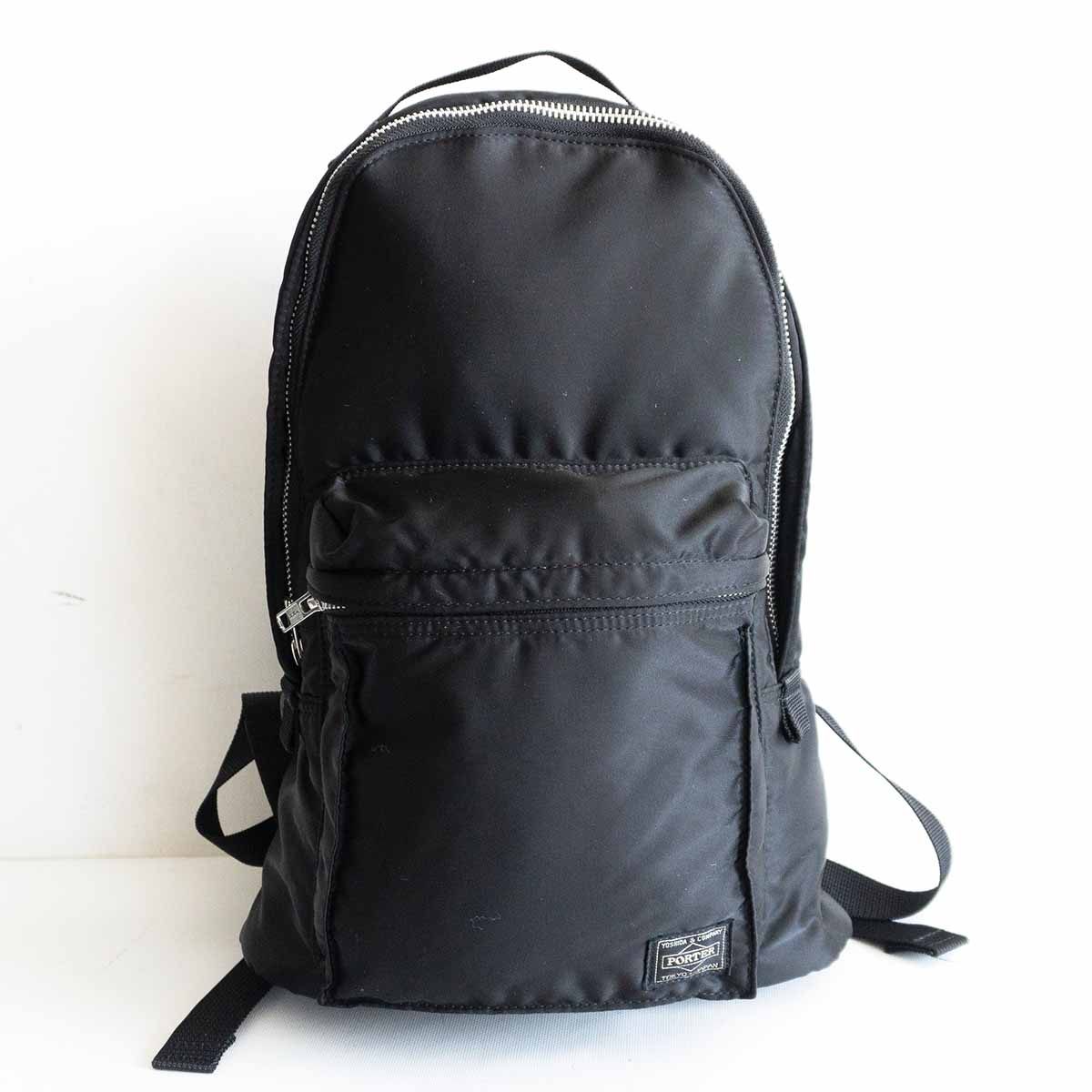 【美品】PORTER 【タンカー リュック】ポーター ブラック バックパック デイパック ナイロン TANKER BAG 吉田カバン u2405056