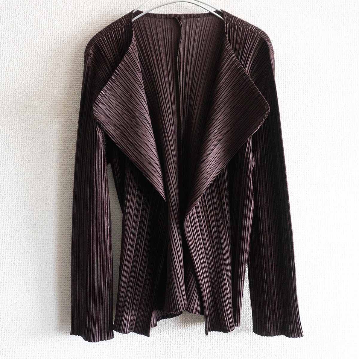 PLEATS PLEASE カーディガン 黒 プリーツプリーズ イッセイ PLEATS PLEASE カーディガン 黒 プリーツプリーズ イッセイ