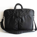 【人気】PORTER 【タンカー 2WAY ブリーフケース】ポーター ショルダー ビジネスバッグ ナイロン ブラック TANKER BAG 25010486