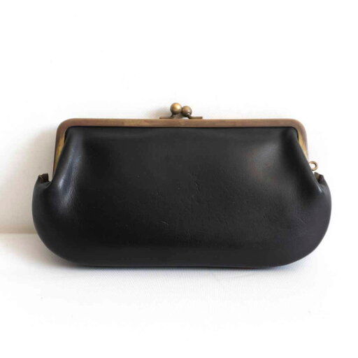 【人気】N25【GUIDI がま口Lサイズ】【ジップ付きカードケース付属】財布 ブラック 25011148 【人気】N25【GUIDI がま口Lサイズ】【ジップ付きカードケース付属】財布 ブラック 25011148