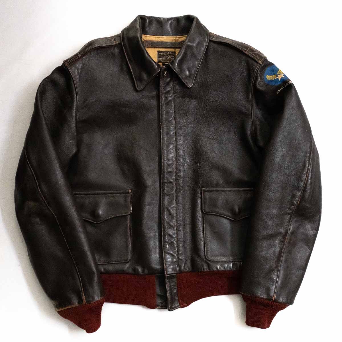 【赤リブ】BUZZ RICKSON’S【A-2 ホースハイド フライトジャケット】38 レザー 馬革 バズリクソンズ 25020347