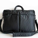 【人気】PORTER 【タンカー 2WAY ブリーフケース】ポーター ショルダー ビジネスバッグ ナイロン ブラック TANKER BAG 25030053