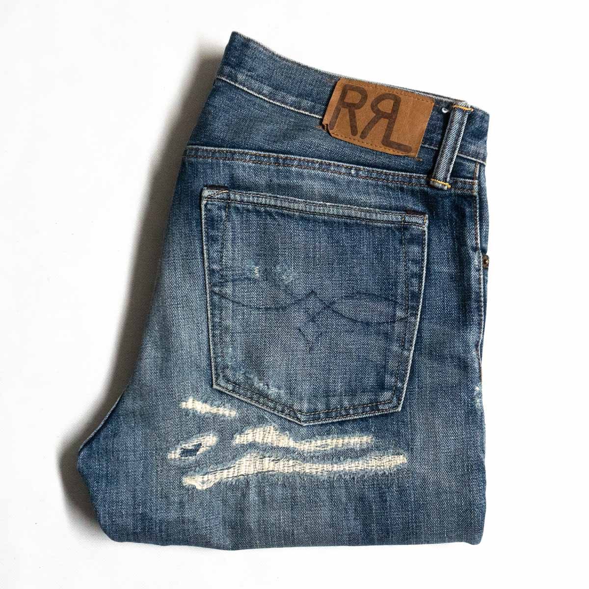 【美品】RRL【SLIM NARROW JEANS】31×30 スリムナロージーンズ デニムパンツ 25030534