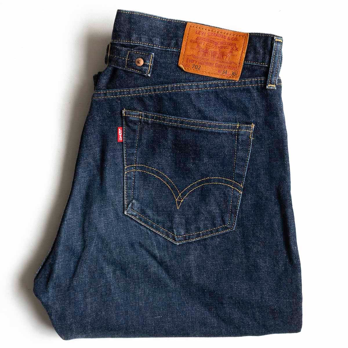 【雰囲気抜群/濃紺】 LEVI'S 【 702XX ビッグE デニムパンツ 】34×36 日本製 リーバイス wl 25040705