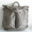 【定番】PORTER 【タンカー 2way ヘルメット バッグ】ポーター ショルダーバッグ ナイロン シルバーグレー TANKER BAG 25040825