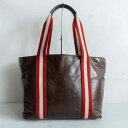 【定番】BALLY 【レザー トートバッグ】ブラウン バッグ トレインスポッティング バリー 25040784