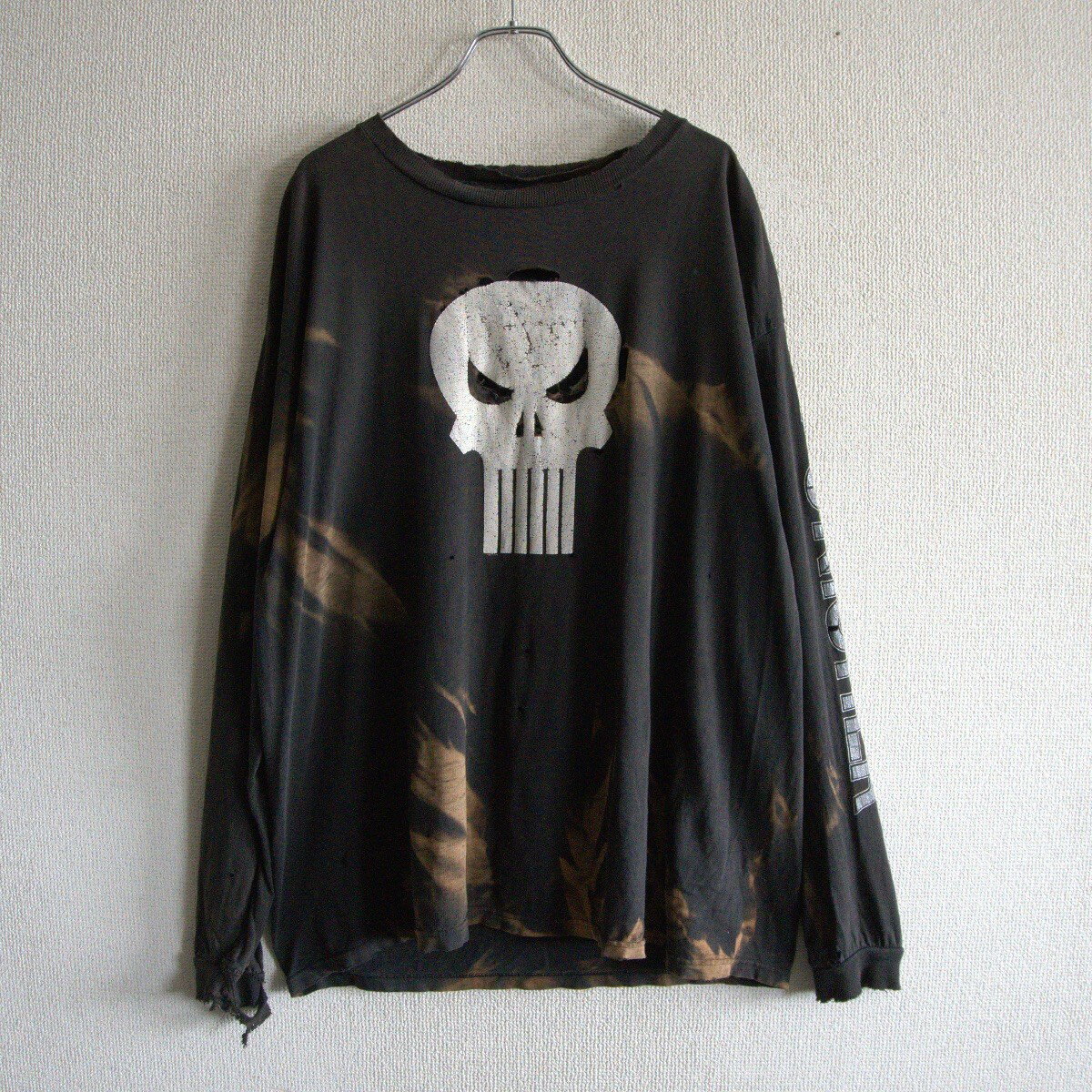 【00s】 【THE PUNISHER ロンT】 L パニッシャー アメコミ マーベル コミック Tシャツ 古着 Tee グランジスタイル 25050914